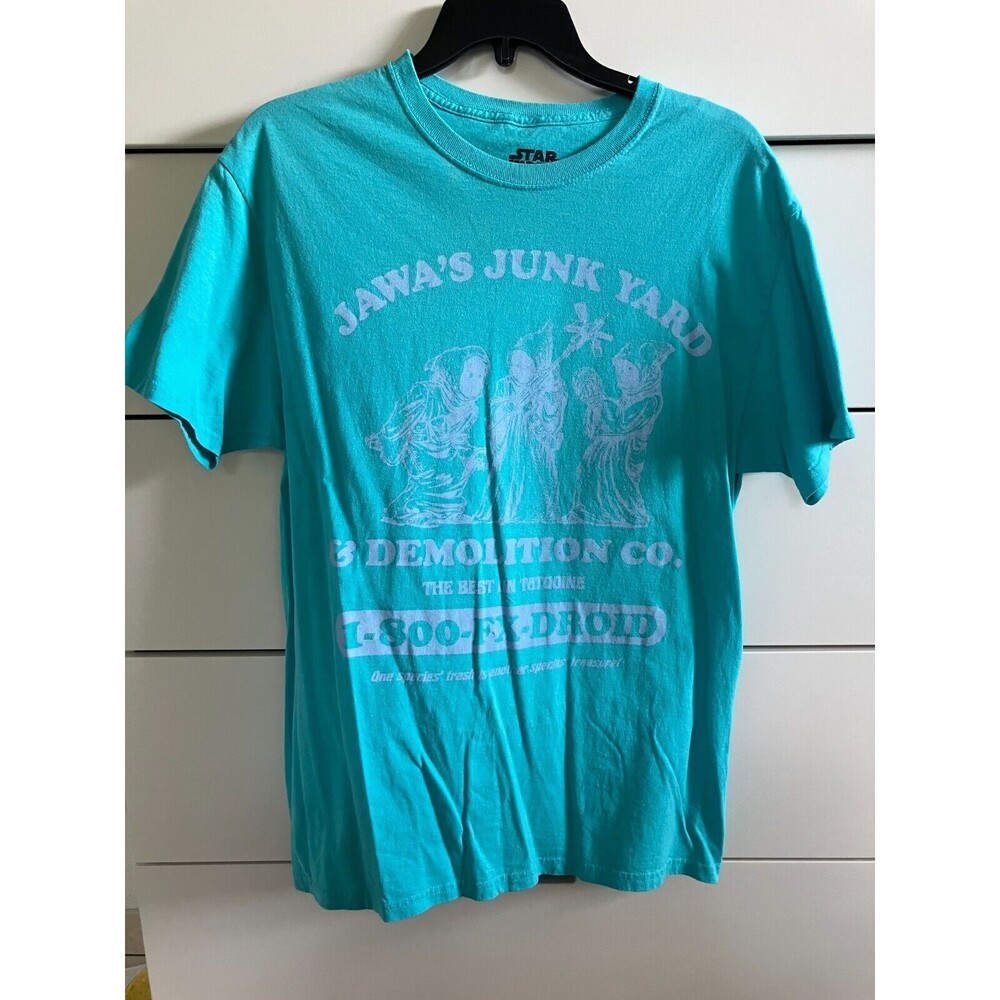 Star Wars Jawa's Junk Yard & Demolition Mad Engine T-Shirt Size Unisex Medium